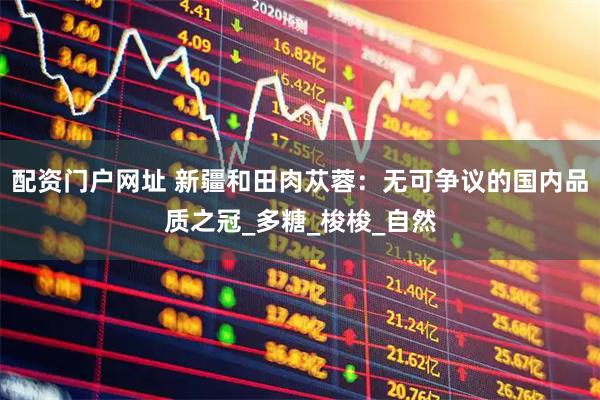 配资门户网址 新疆和田肉苁蓉：无可争议的国内品质之冠_多糖_梭梭_自然